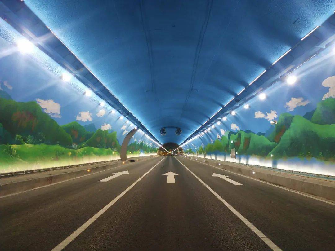 2020年10月1日零时,杨林隧道通车,参建人员自发上路体验.