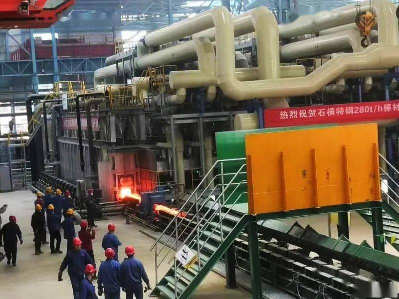 中冶南方总承包的国内最宽棒材加热炉建成投产!