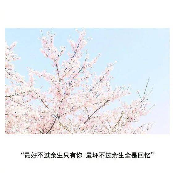 最好不过余生只有你 最坏不过余生全是回忆