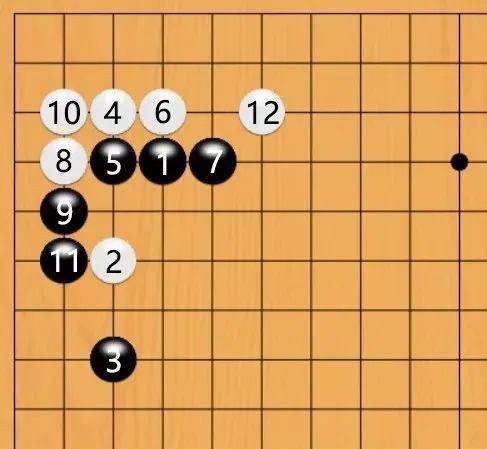 黑棋切断白棋挂角的子.双方都有收获.