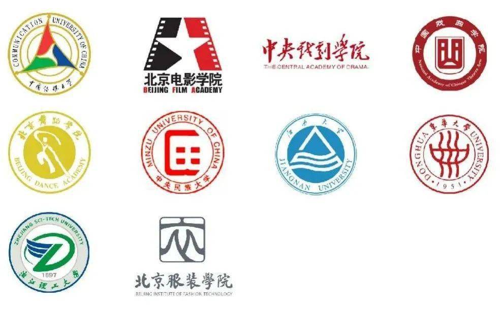 北京舞蹈学院,中央民族大学,江南大学,东华大学,浙江理工大学,北京