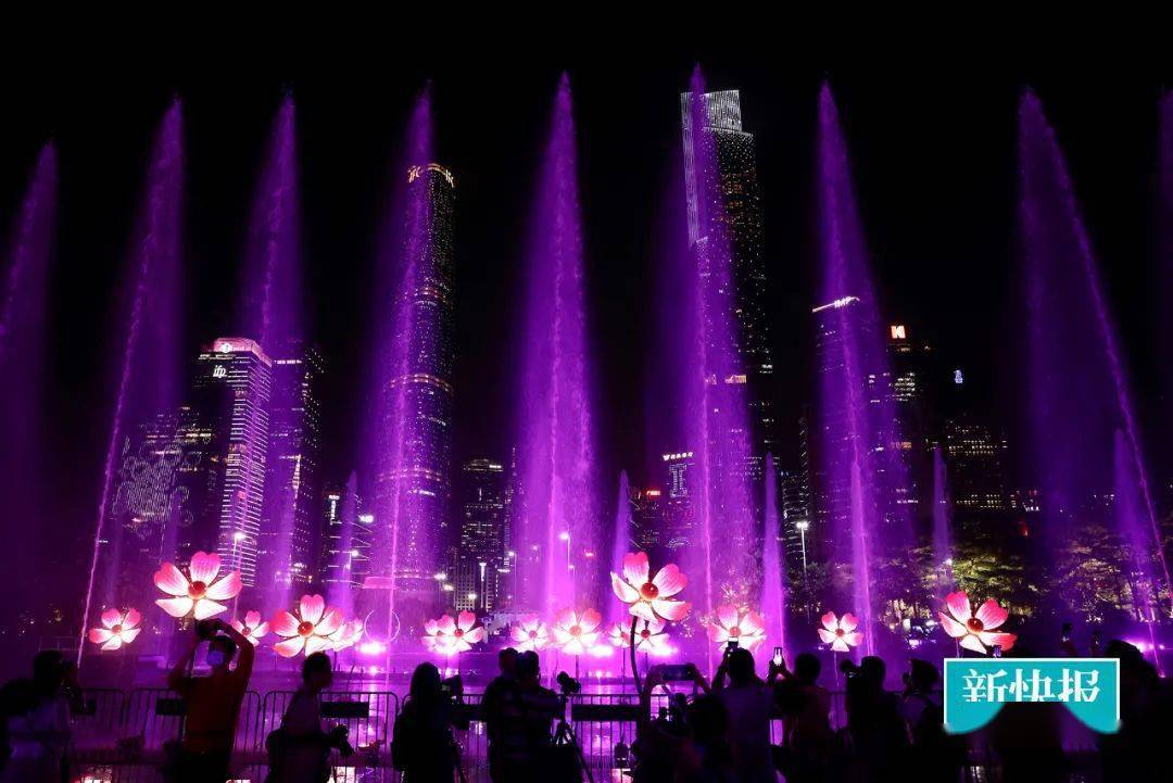 一江两岸光影璀璨!广州国际灯光节正式开秀_城市