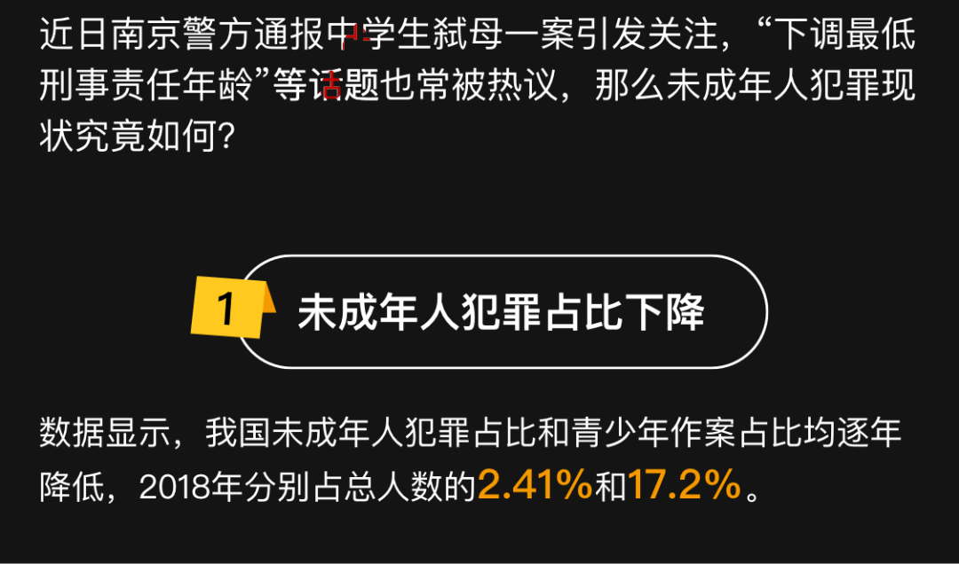 数据三类未成年人犯罪增多丨图数室