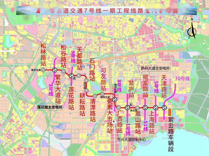 合肥地铁7号线开始绿化移植_繁华大道