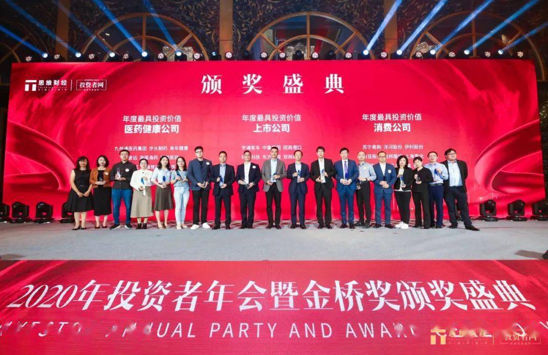 财经|2020年度思维财经金桥奖获奖名单揭晓引领标杆企业长期价值