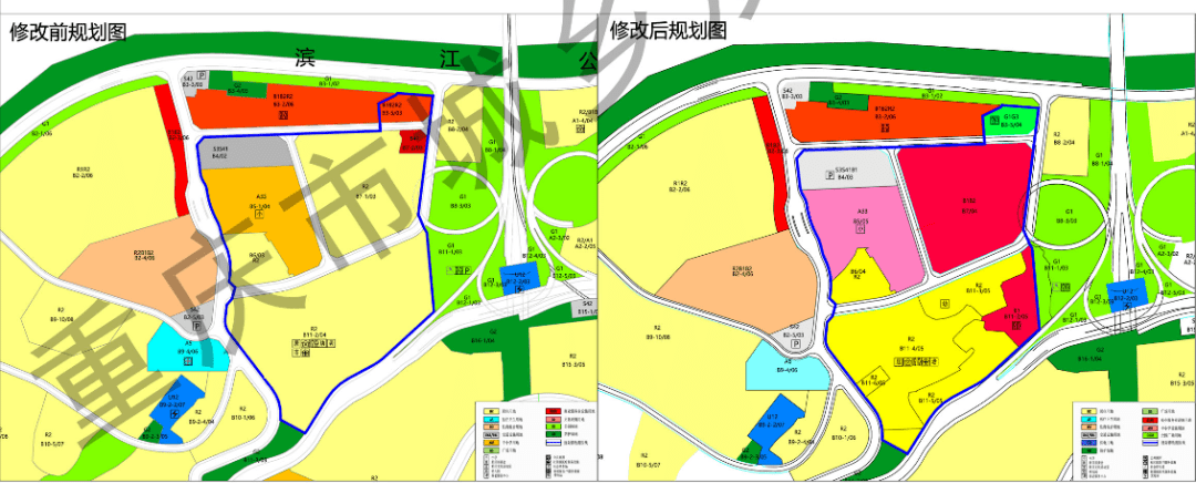 唐家沱,南坪等组团地块调规公示,涉及降容,限高,性质调整等