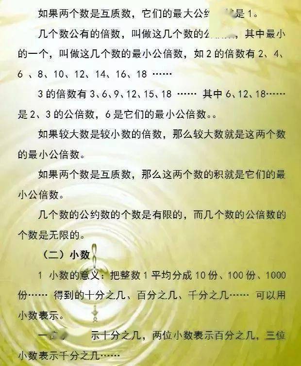 石网|为孩子期末复习助力17张小学数学必备知识点汇总图