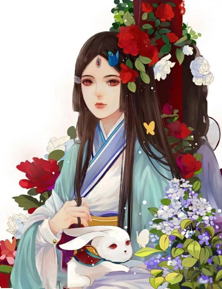 最美古风|古风美女,一抹胭脂色,半面桃花妆.