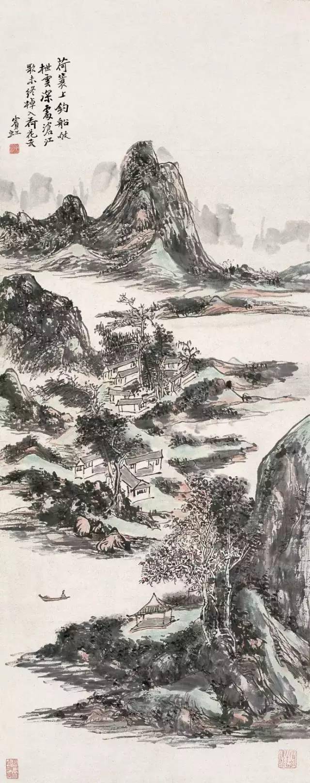 黄宾虹最美的山水画60幅，浑厚华滋，意境深邃，赏心悦目！