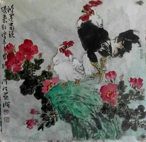 画家李增亭讲解中国画白鸡的画法