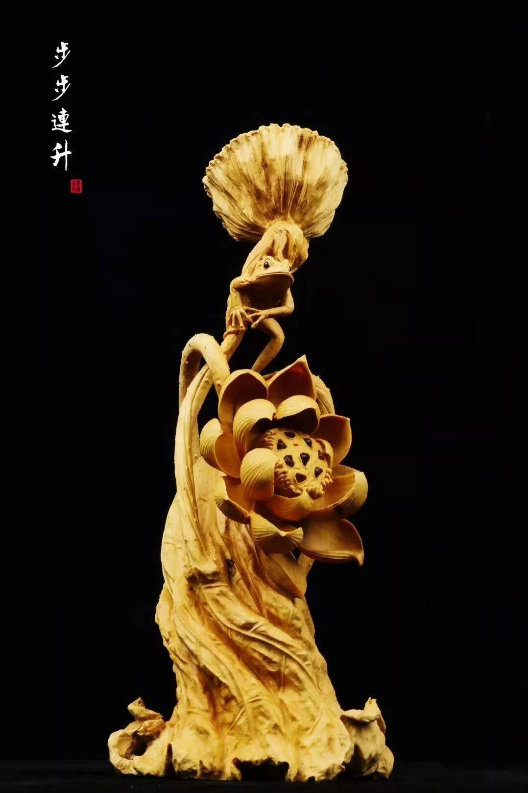 集各种雕刻技艺于一体的黄杨木雕，雕出来的摆件极富艺术性！_过程