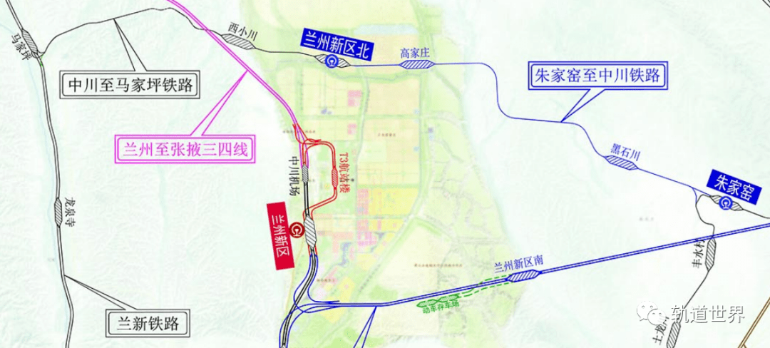 机场捷运与城际铁路的复合体:兰州中川国际机场综合交通枢纽环线铁路