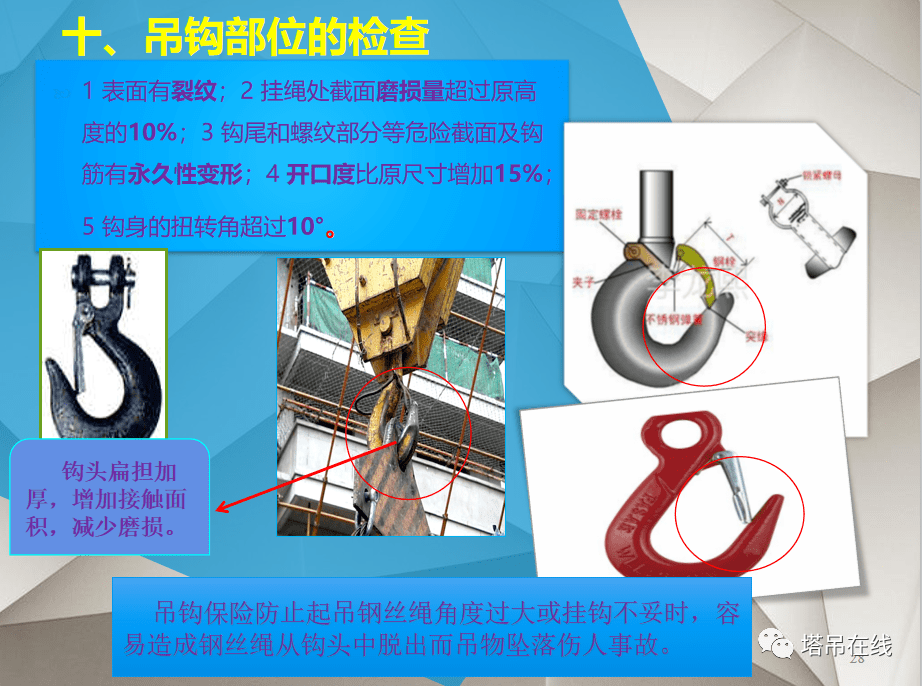 塔式起重机日常和平检查要点PPT