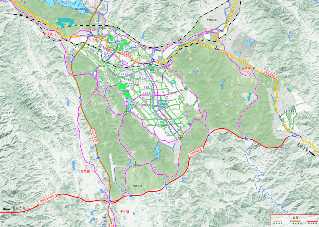 11月28日 楚雄东南绕城高速公路 起于楚雄市苍岭镇云甸村 向南止于