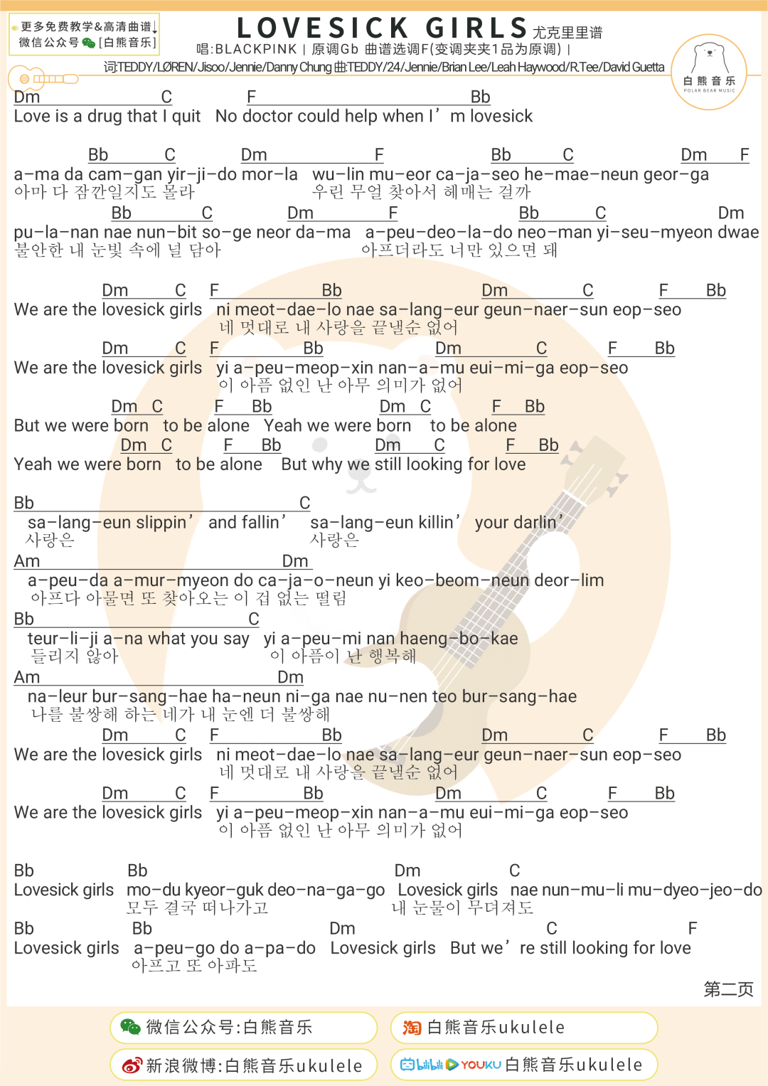 blackpink简谱数字_钢琴简谱数字(2)