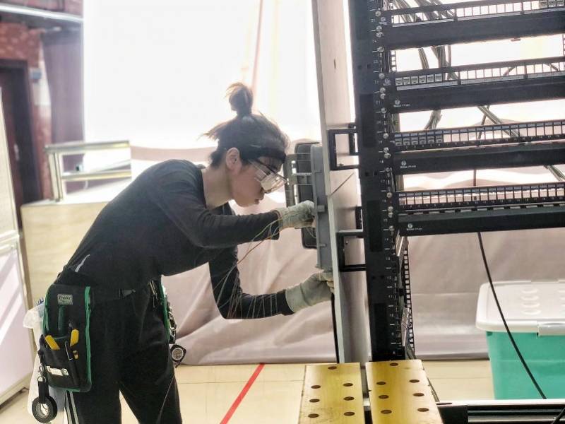 技术|网络布线唯一女将备战三年只为国赛