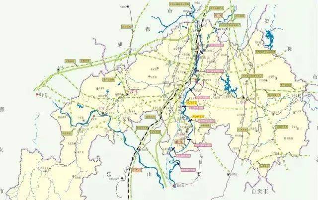 眉山境内还规划了s5和s13两条市域铁路,分别对接成都地铁19号和5号