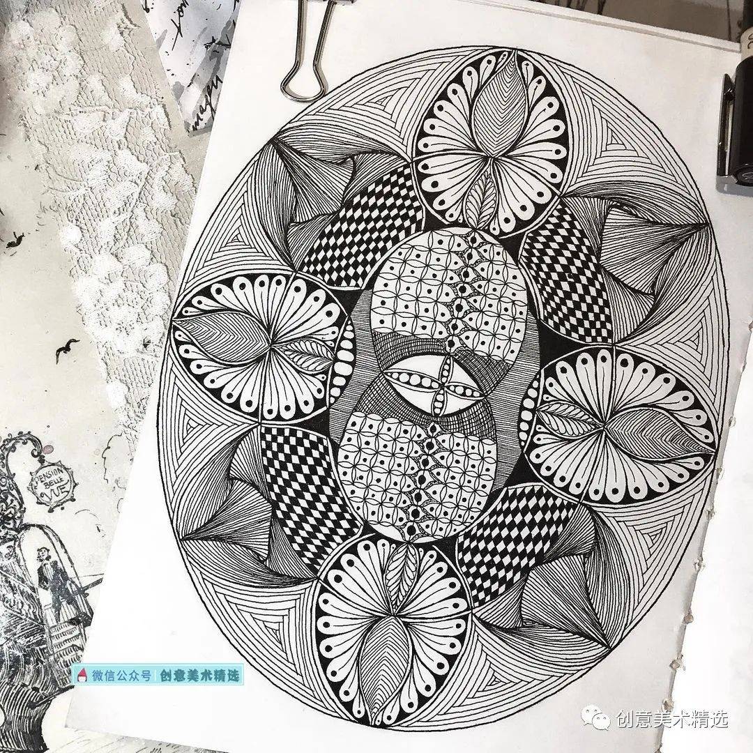 黑白装饰画必备——15张富于设计感的纹样创意作品