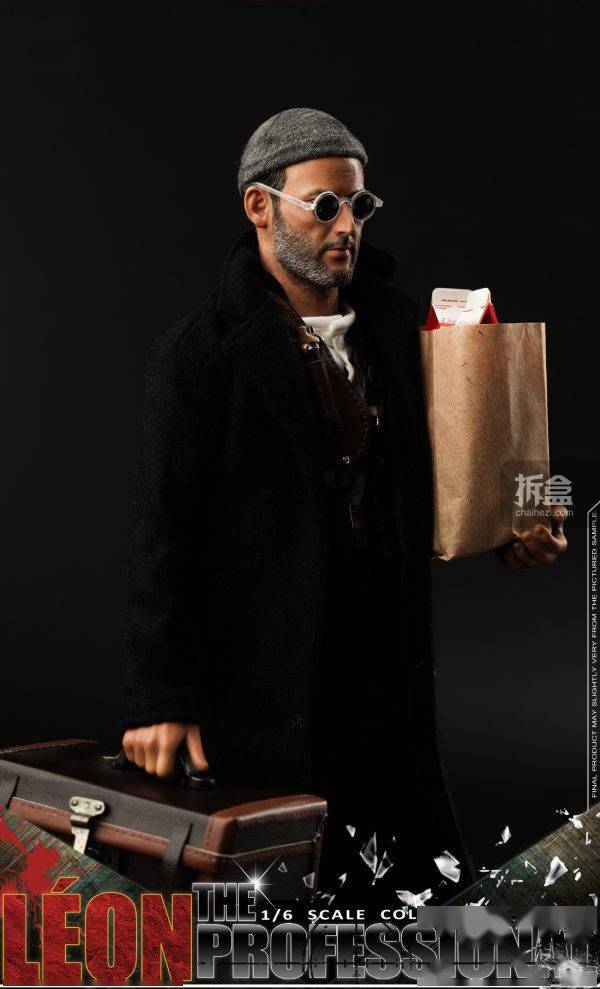 dj custom 这个杀手不太冷 里昂leon 双头雕升级版1:6人偶