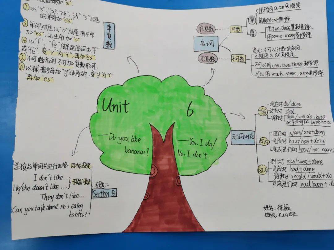 【学生发展】滁州五中英语组开展制作思维导图活动