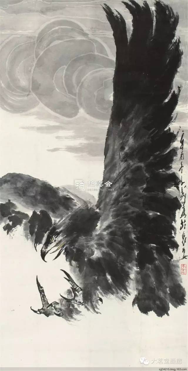 王子武画鹰