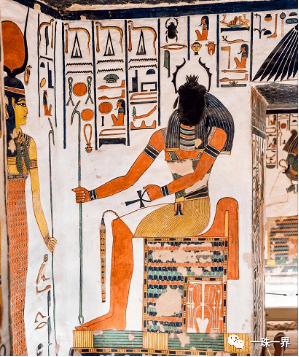拉美西斯二世王后墓壁画中凯布里神的形象新王国第十九王朝