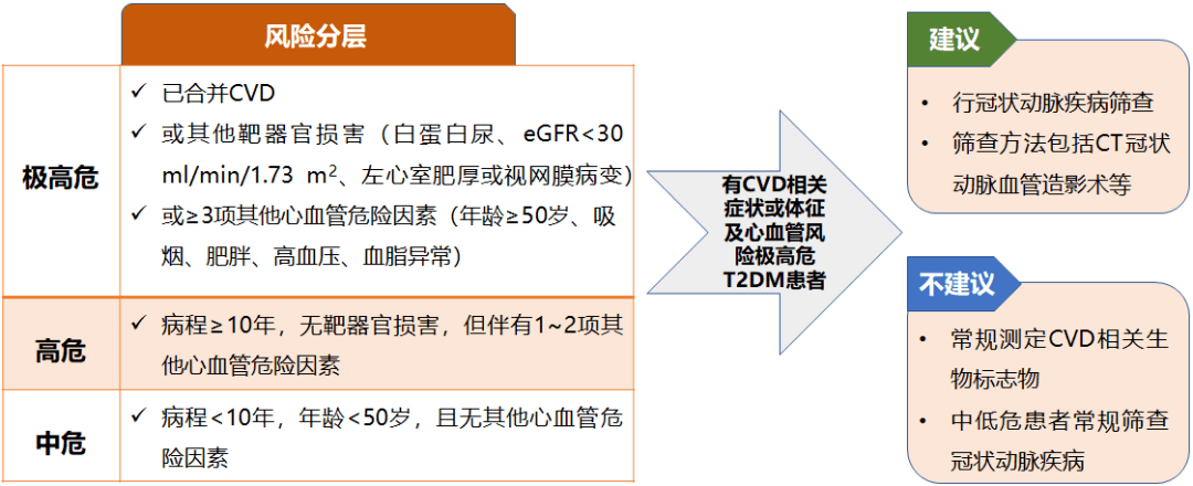 图1 t2dm患者心血管风险分层