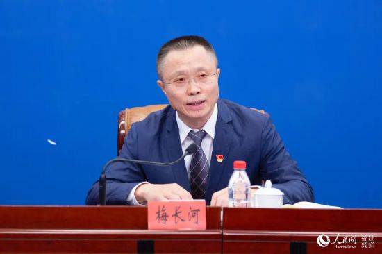 福建省水利厅党组成员,副厅长梅长河.人民网 焦艳 摄