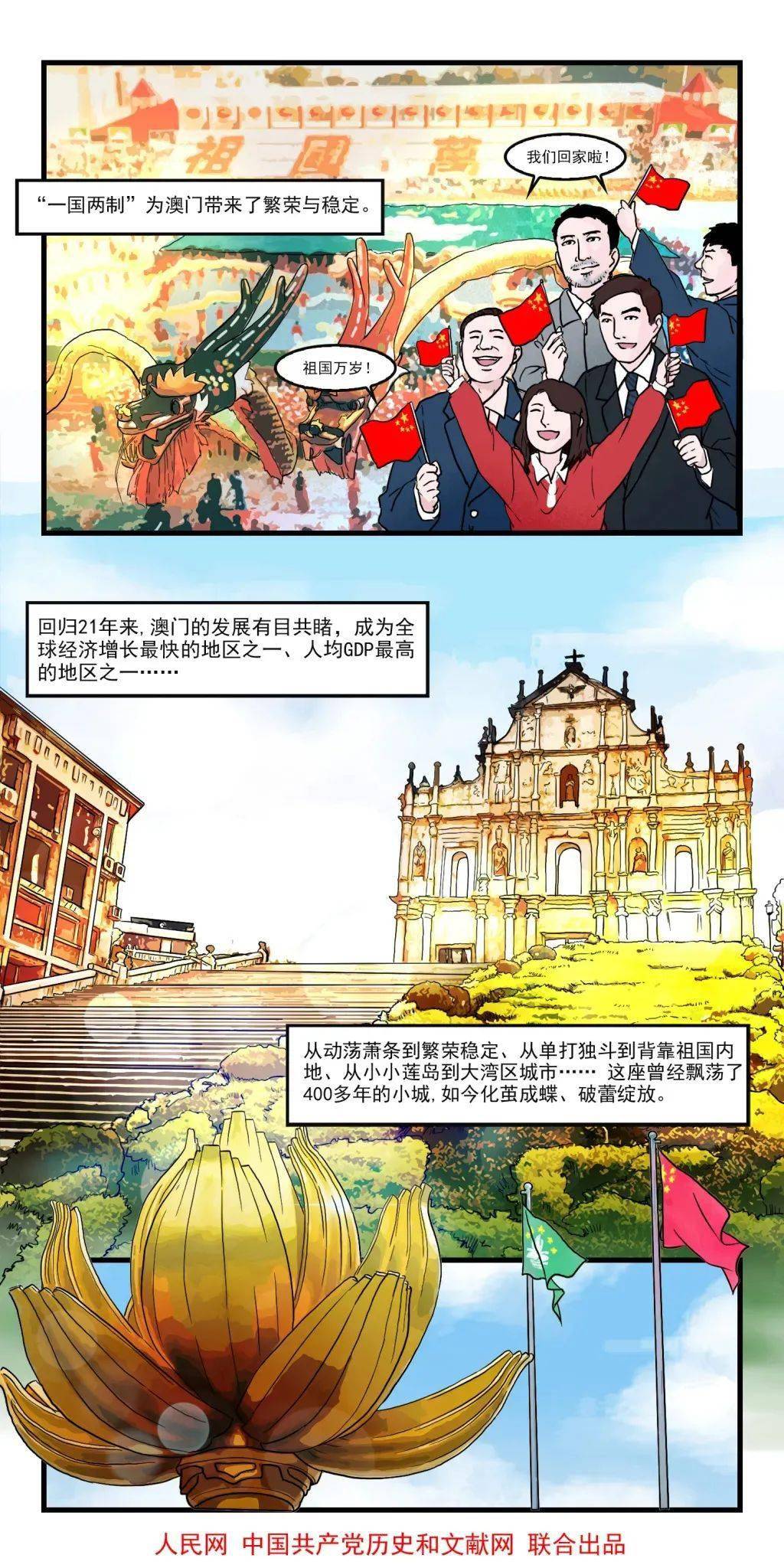 学"四史" 悟初心 践使命 | 漫画新中国史:澳门回归