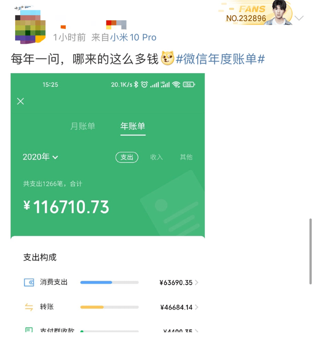 用户|微信年度账单刷屏，支付宝的也可以查了！看看你今年有多“凡尔赛”？