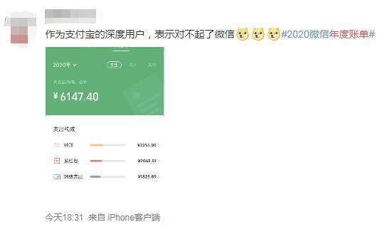 嘘!微信年度账单能查了