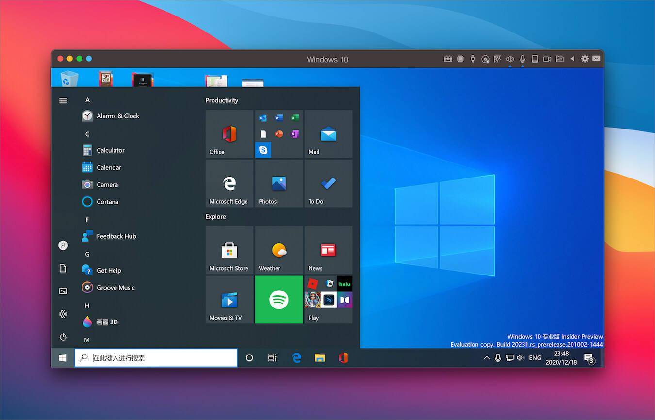 parallels desktop windows 10 m1