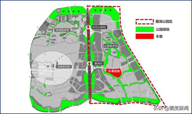 而麓湖公园区内部的规划,也沿袭了天府新区"公园-组团-公园-组团-公园