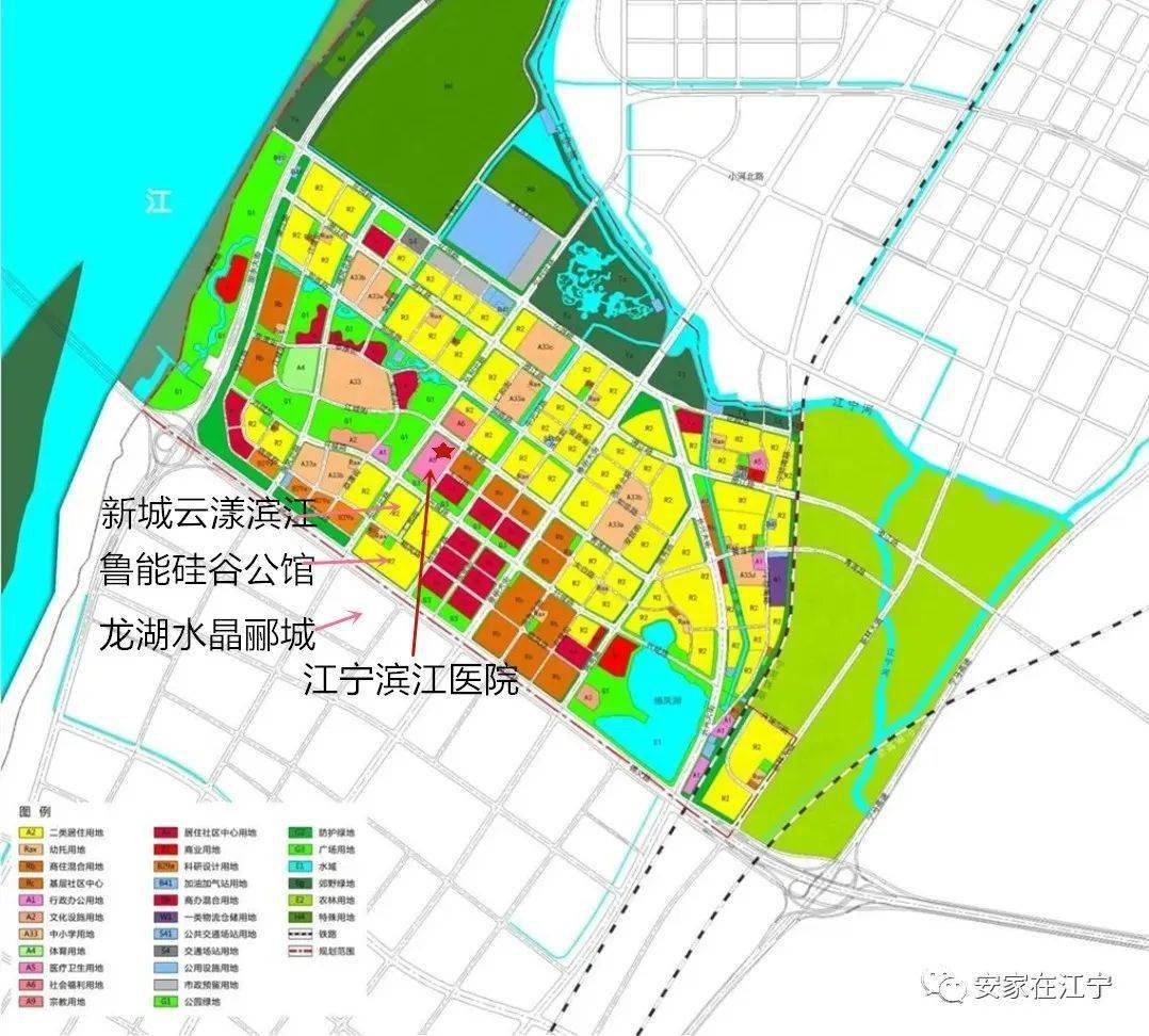 (滨江新城规划图)