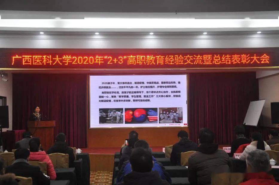 广西医科大学高职院周素芳院长总结2020年"2 3"高职教育工作南宁市