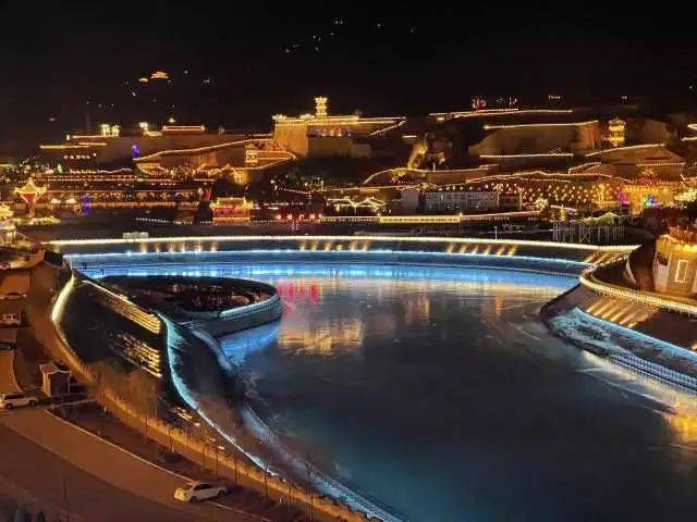 精致的夜景,"提亮"着庆城县的夜经济.