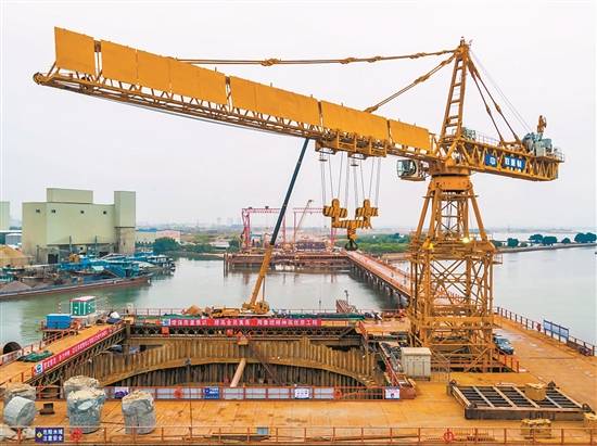 施工|滨海湾大桥工程总体进度超三成计划2022年4月完工