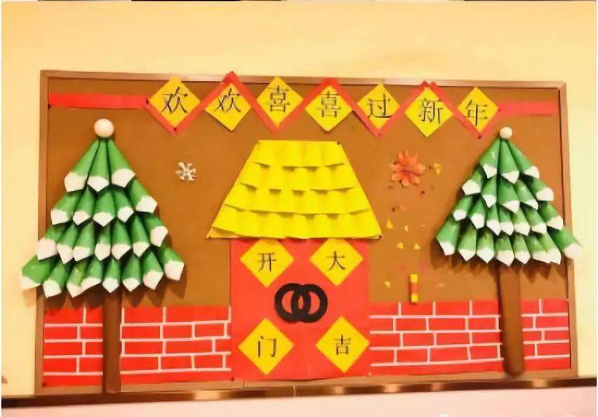 【元旦环创】幼儿园新年手工环创方案,最炫的还是咱中国风!