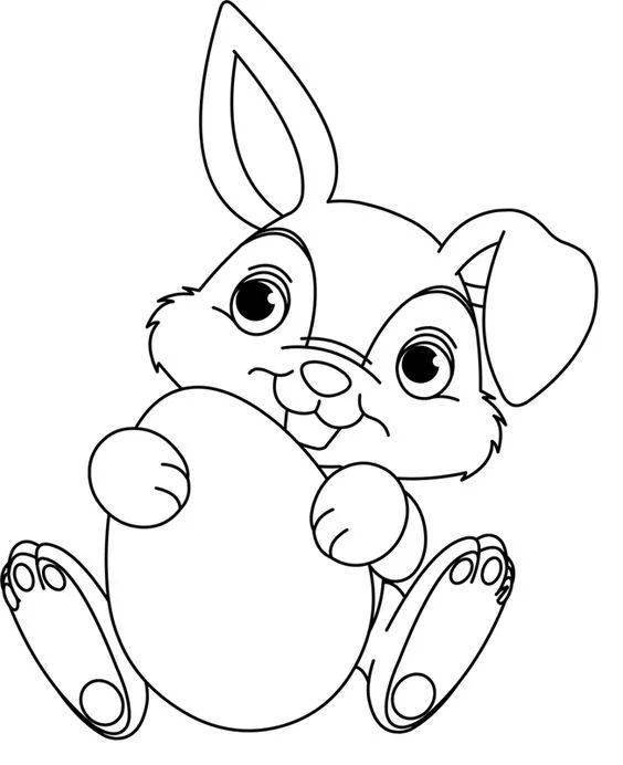 【简笔画】兔子的线稿简笔画