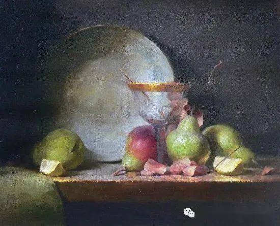 美国画家大卫·里德尔的静物油画作品有节奏的色彩，扎实的构图功底！_搜狐网