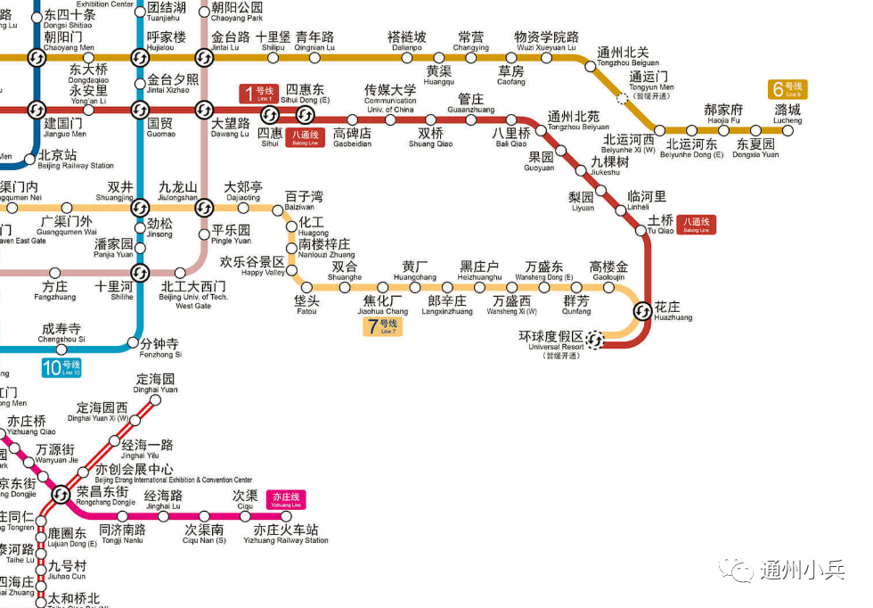 2021版北京轨道交通线路图来袭!今天又有3条线路开通!