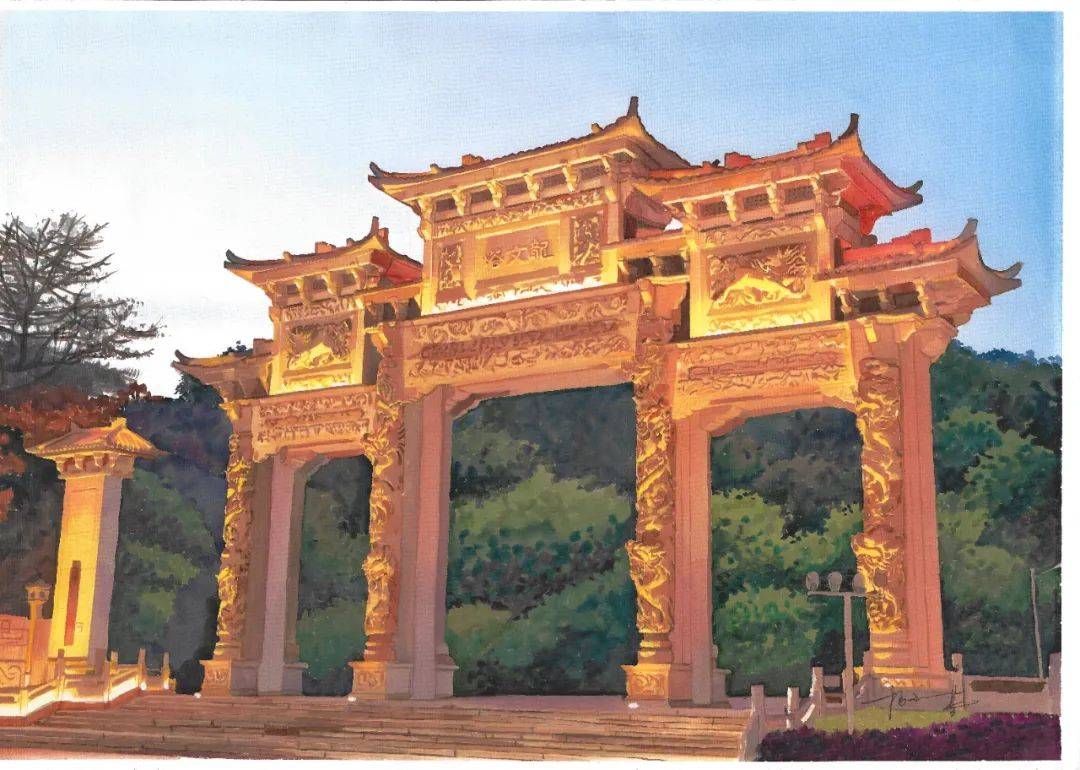漳州画家手绘花样漳州