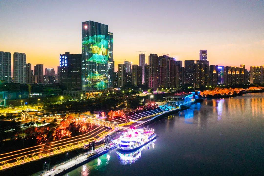 三龙湾游船航拍△三龙湾游船航拍△三龙湾美丽夜景↓三龙湾