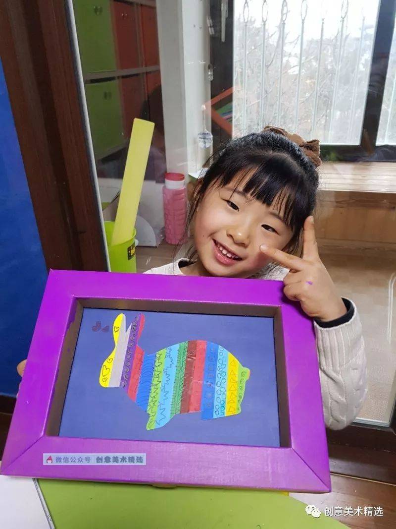 小班剪贴画课例——漂亮的彩虹动物_搜狐网, image size:800x1067