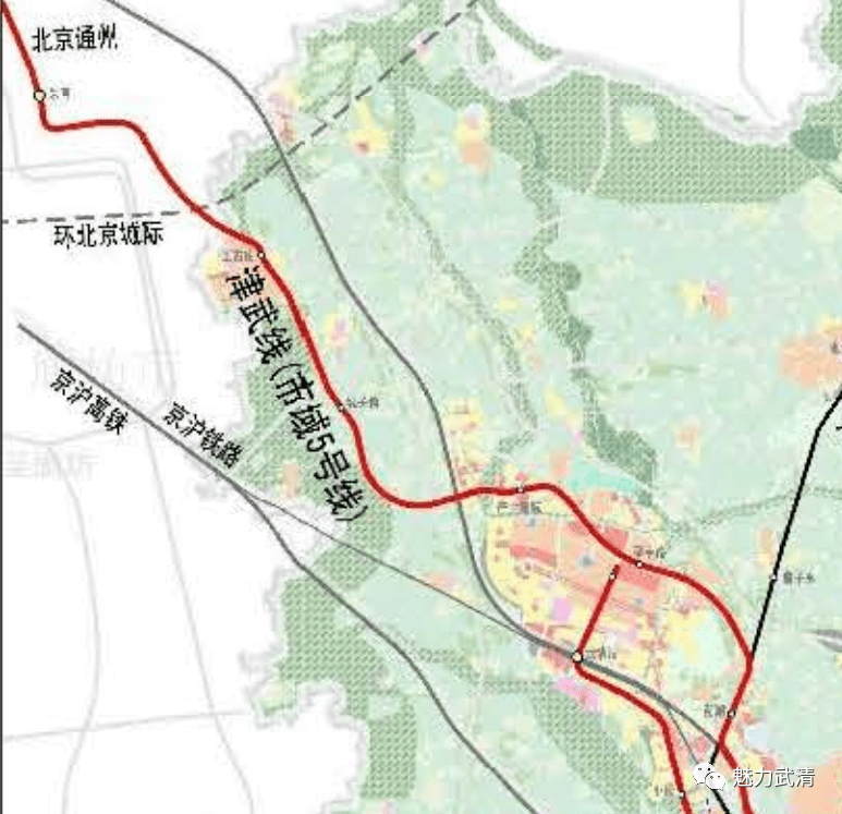 根据此前市域郊铁路津静线首开段的环评公示内容,可以明显看出,津武线