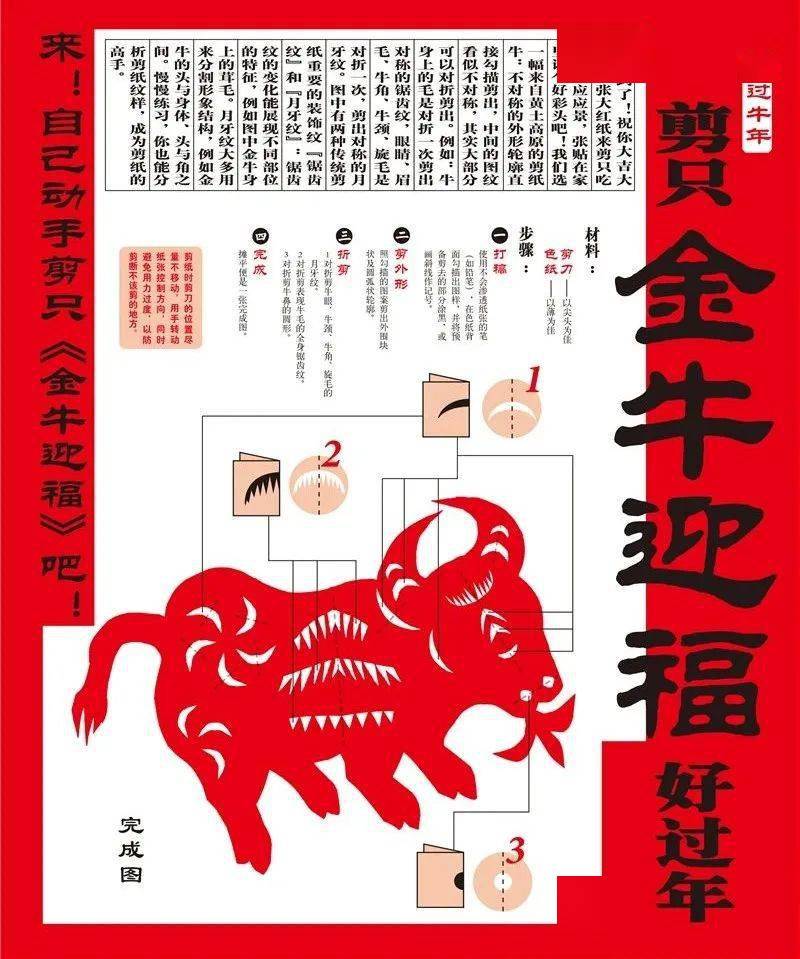 剪只"金牛迎福"好过年,封三  《大过牛年》 2021