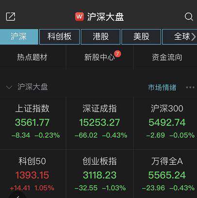 两市震荡回落创指跌逾1%，半导体板块逆市上涨
