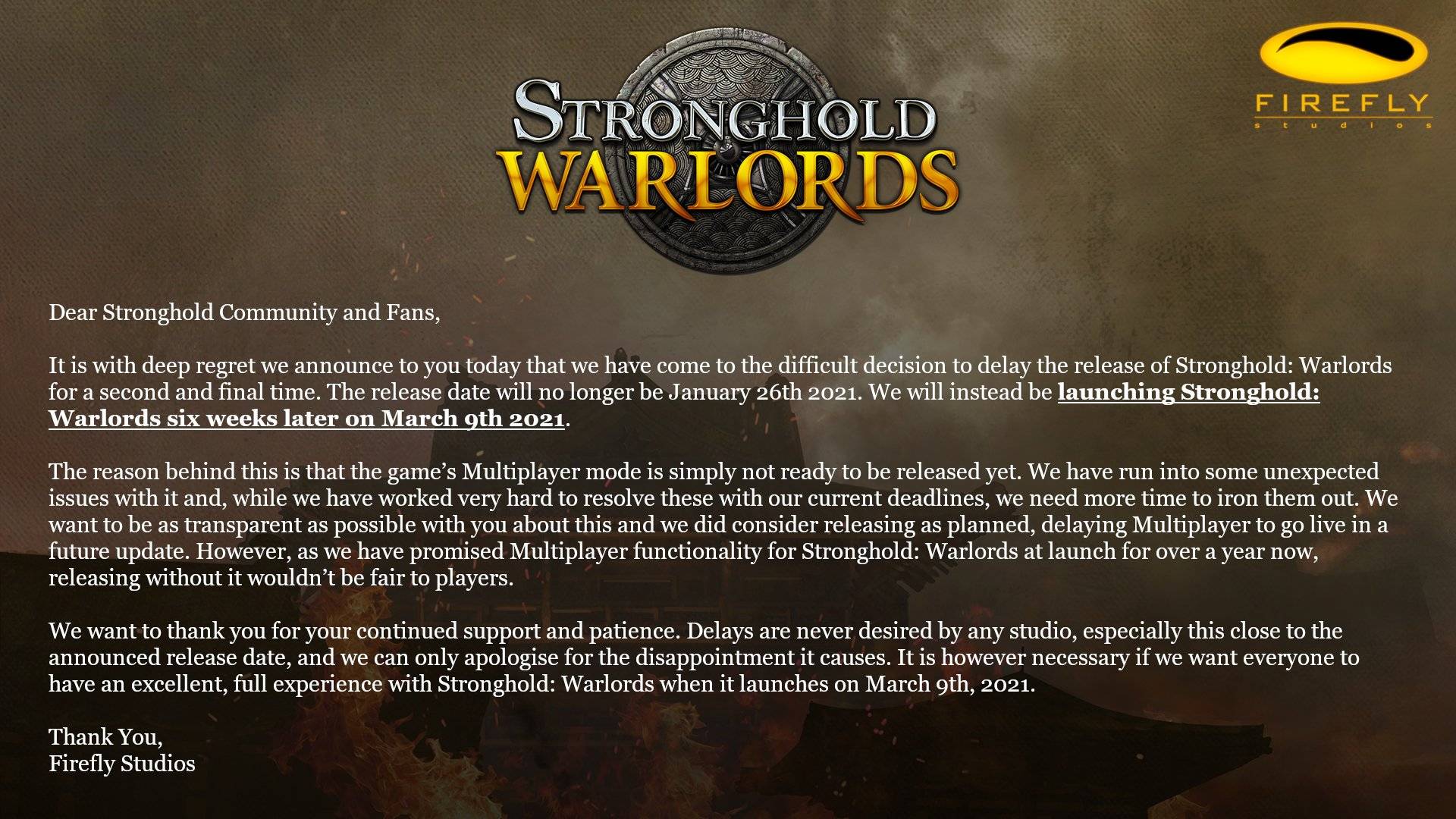 推出的"城堡模拟"系列最新作《要塞:军阀之战(stronghold warlords)