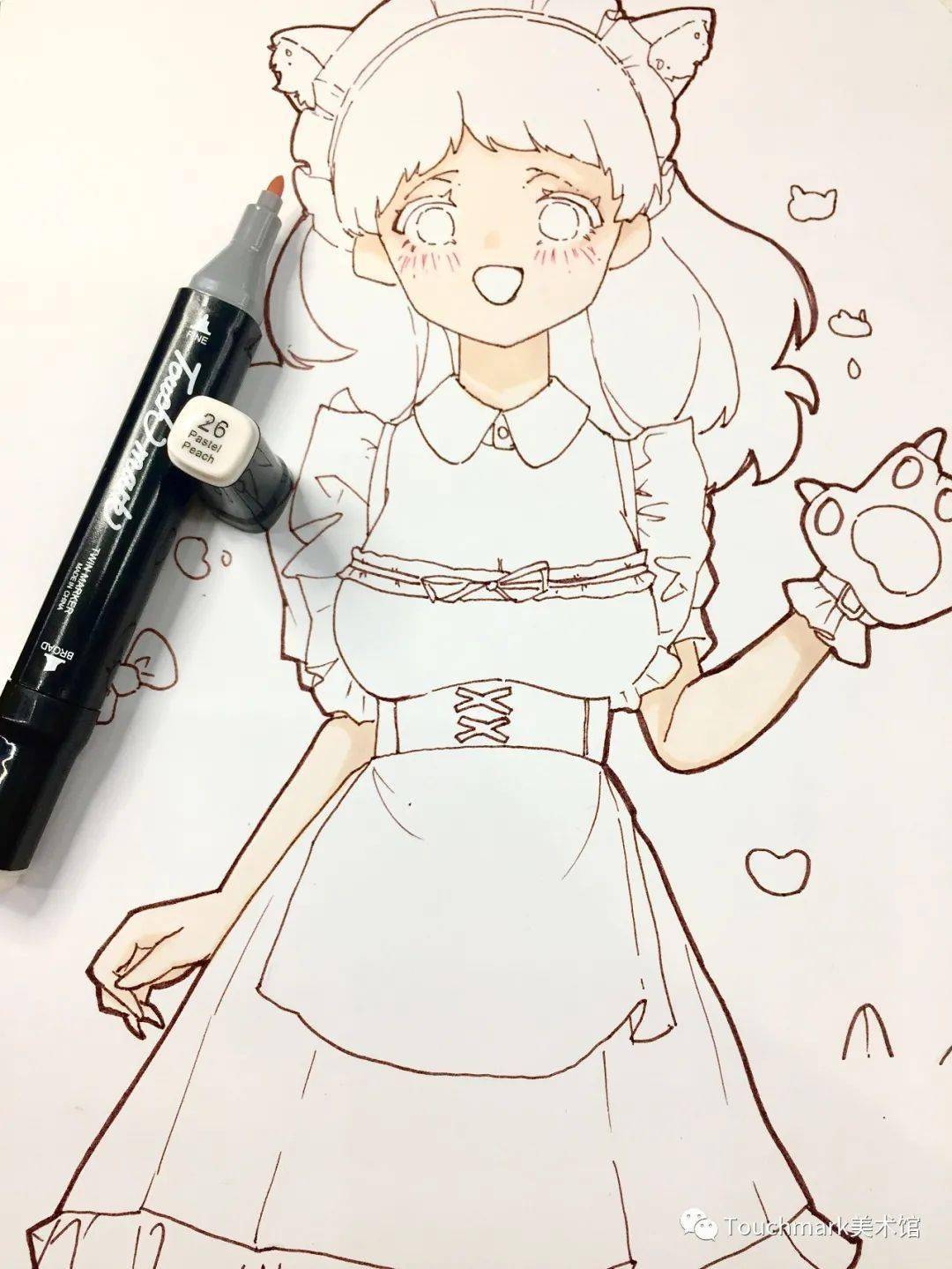 t馆绘画小课堂:【马克笔】猫女