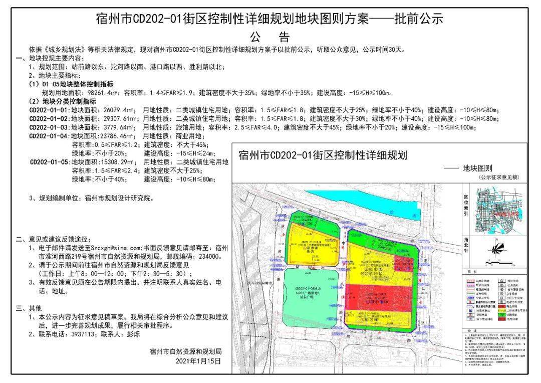 宿州火车站站前路以东,沱河路以南,港口路以西,胜利路以北规划来了.